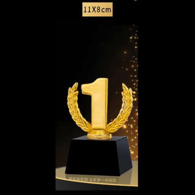 Troféu Personalizado de Resina Galvanizada com Base de Cristal para Dança, Música e Esportes - Prêmio de Competição e Decoração para o Lar