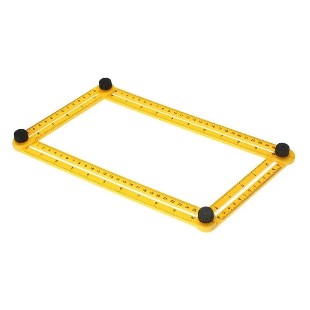 Ferramenta de modelo de ângulo multifuncional, régua de medição de plástico de quatro lados, ferramenta de medição precisa, régua de plástico quarenta por cento - Image 1