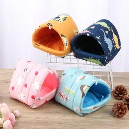Confortável cama de animal pequeno, Casa do hamster, Ninho macio de cobaia, Esteira quente, Mini gaiola para coelho, Esteira de esquilo - Image 3