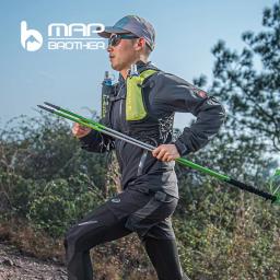 Mapa irmão m3031 n-pole dobrável bloqueio rápido pólos de trekking caminhadas pólo corrida ao ar livre bengala 7075 liga de alumínio - Image 5