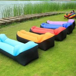 Sofá-cama inflável do ar, rápido infalível, saco preguiçoso, sofá da praia, produtos ao ar livre, boa qualidade, 240x70cm - Image 1
