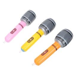 1pc inflável microfone brinquedo inflável crianças festa musical brinquedo adereços instrumento musical inflável cor aleatória - Image 5