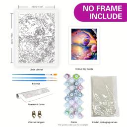GATYZTORY-Kit Pintura a Óleo para Adultos, Pintura DIY, Canvas Pictures, Paisagem Árvore, Handpainted, Artesanato, Home Decor - Image 6