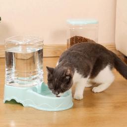 Automático Pet alimentação suprimentos, Gato e cão comida distribuidor, Alimentador de canto, Dog Bowl, Beber tigela - Image 2