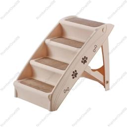 Pet dobrável escadaria degraus com escada, plataforma antiderrapante para cachorro, gato de escalada, rampa para cama alta, sofá de carro, sofá, gatinho, gatinho - Image 2
