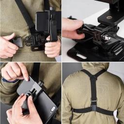 Suporte de montagem no peito para motocicleta, navegação do telefone móvel, suporte de vídeo de primeiro ângulo, acessório de clipe fixo, 1pc - Image 4