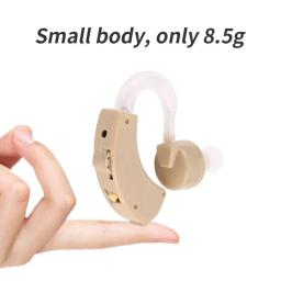 2023 Super Mini Hearing Aid Ear Amplificador de Som Tom Ajustável Hearing Aids Amplificador de Ouvido Portátil para Surdos Idosos - Image 3