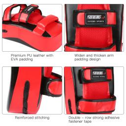 Escudo Curvo Strike para Kick Boxing, Muay Thai Punching Pad, Training Mitt, Perfuração ao ar livre - Image 3