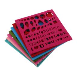 Agulha Felting Moldes para DIY, Soft Felt Template, Stencil Applique, Artesanato Lã, Starter Making Tool, Acessórios de costura, 1 Conjunto - Image 6