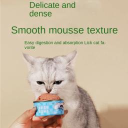 Carne fresca enlatada Comida húmida para animais de estimação, Petiscos para gatos, Gatos e gatinhos adultos, Suplemento nutricional - Image 2