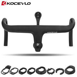 Kocevlo bicicleta de estrada haste completa fibra carbono integrado guiador para 28.6mm com espaçadores peças ciclismo acessórios - Image 1