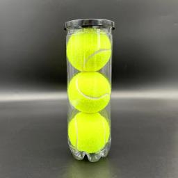 Bolas de tênis de fibra química de alta elasticidade por atacado logotipo personalizado bola de padel de tênis de borracha profissional para treinamento - Image 1