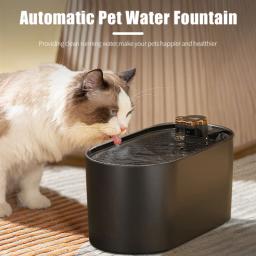 Gato Bebedouro com Filtro Automático, Luz Led, Inteligente Anti-Dry Burning, USB elétrico Mudo, Fonte de Água, Pet Itens, 3L - Image 1