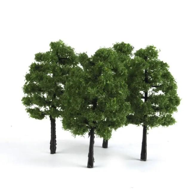 Miniaturas de Árvores Artificiais para Cenários de Trem: 20 Bonsai em Escala 1:100 com 3.5cm para Decoração de Paisagens Ferroviárias