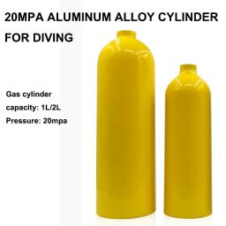Tanque De Oxigênio De Mergulho De Alta Pressão, Cilindro De Liga De Alumínio, 1L, 2L, Tanque De Oxigênio De Mergulho, 20Mpa - Image 1