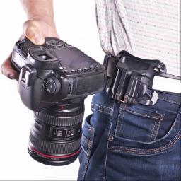 Carregamento rápido coldre cabide, fivela botão universal, montagem câmera acessórios, cinto para todas as câmeras DSLRs - Image 2