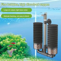 Conjunto De Filtro Bio De Aquário De Várias Camadas, Design Confiável, Copo De Sucção Forte, Fornecimento De Oxigênio, 1 Conjunto - Image 2