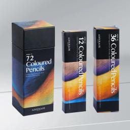 Conjunto de lápis de cor, lápis de cor à base de óleo de 72 cores com recarga de lápis, lápis de cor especial, pincéis de designer - Image 5