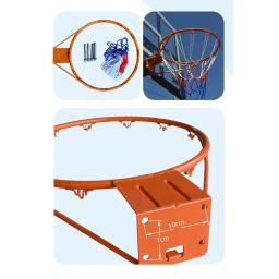 Basquete com Net, Profissional Wall Mounted, Double Spring Basketball Rim, Indoor e Outdoor Sport Games - Image 6