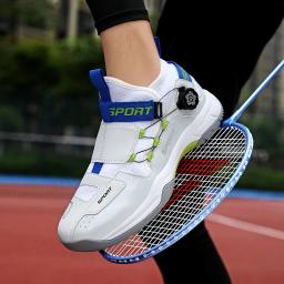 Sapatos de badminton profissionais antiderrapantes e resistentes ao desgaste tênis respirável e super leve amantes sola de borracha tênis - Image 4