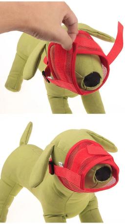 Ajustável malha respirável pet boca focinhos para cães, focinho para cães pequenos e grandes, correias de poliéster, acessórios para cães - Image 4