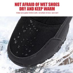Botas de neve externas confortáveis internas quentes com revestimento isolado à prova d'água de inverno masculino - Image 3