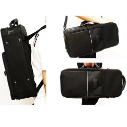 Saco de Trompete Impermeável Mochila Corpo Cruzado Ombros Alça bB Trompete Box Bags Latão Saco de Instrumento Caixa Dura Trombeta Capa Saco Cor preta 1200D Material de Nylon impermeável Portátil Bb Trompete Hard Case - Image 6