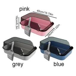 Sandbox semi fechado para gatos, Bandeja de gatos pequenos animais, Gatinhos Litter Bedpans, Pet Shop - Image 6
