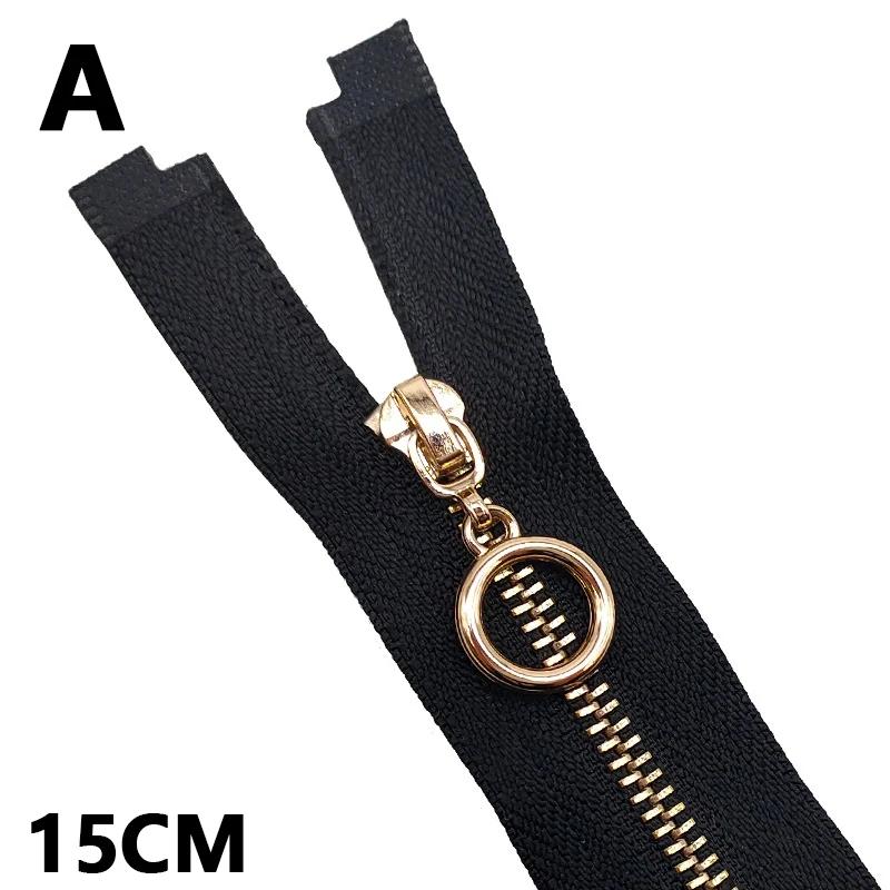 Fechos de metal Close-End, Auto Lock Zipper, Slider para roupas, jaqueta, saco, DIY, acessórios de costura do vestuário, 3 #, 15 cm, 20 cm, 30 cm, 40cm - Image 1