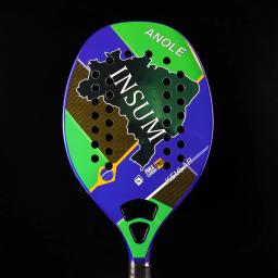 Raquete de tênis de praia com capa protetora, Kevlar carbono, alta resistência, jogadores Top-Rise - Image 3
