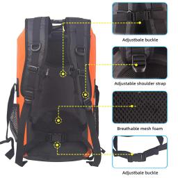 PVC impermeável saco seco para esportes ao ar livre, mochila leve para escalada, natação, canoagem, caiaque, camping, praia, armazenamento flutuante, 35L - Image 4