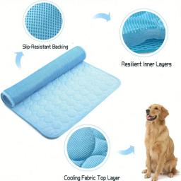 Absorção de água Pet Cooling Mat, Cobertor profissional, Manter resfriamento Ice Silk Dog Bed, carro, sofá, cachorro, crianças e adultos - Image 6