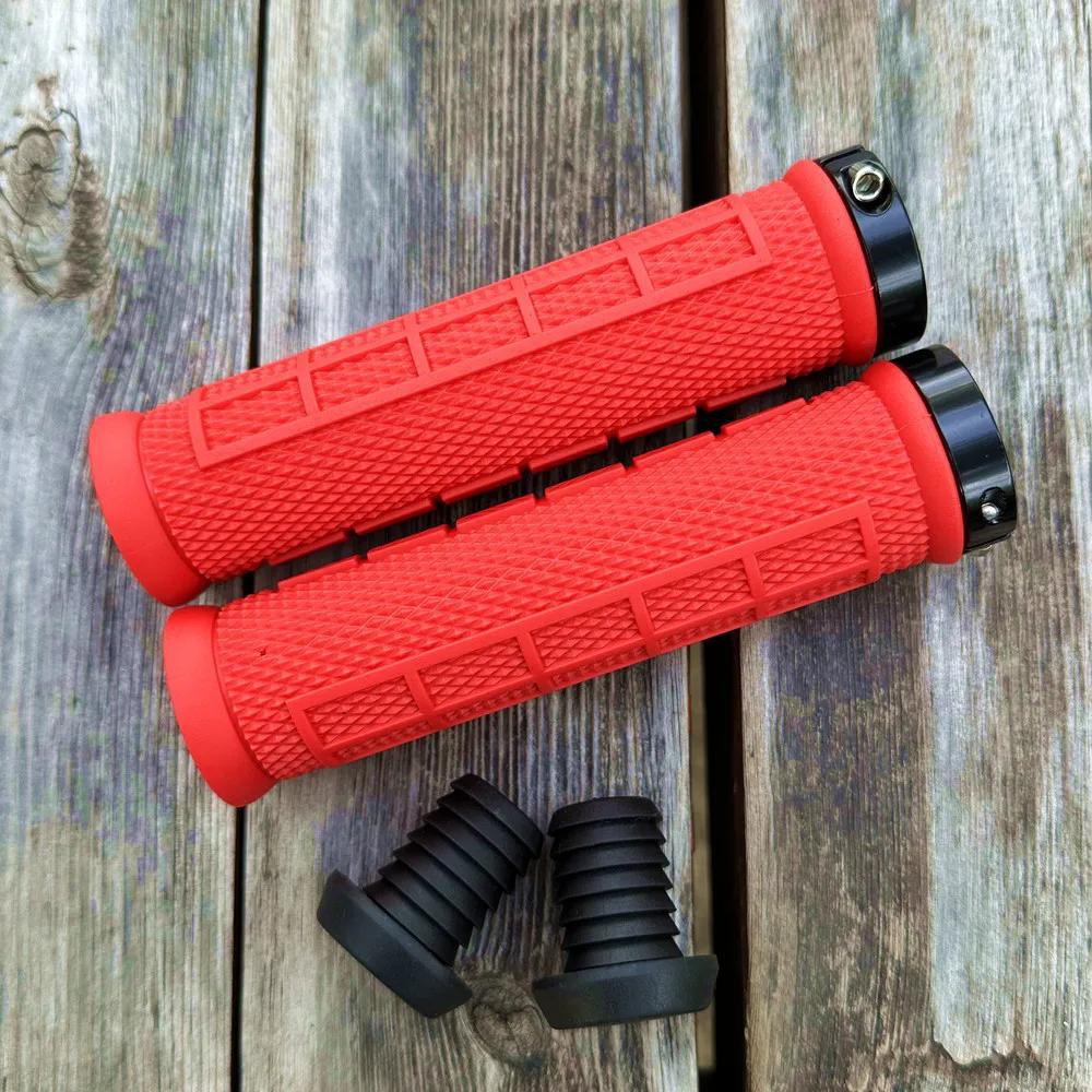 Ultraleve Mountain Bike Grips, guidão de ciclismo, sílica Gel, antiderrapante, absorção de choque, único bloqueio de expansão, MTB bicicleta Grips - Image 1