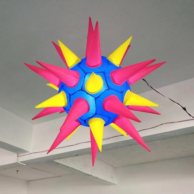 Decoração Inflável de Estrela com LED para Eventos e Festas
