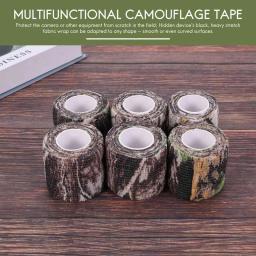 Fita de camuflagem auto-adesiva para camping, caça, bicicleta, telescópio, estiramento, envoltório escopo, 6 rolo - Image 3