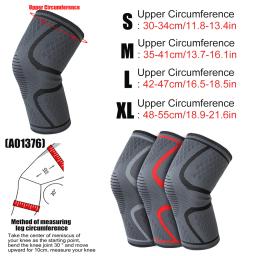 1 par de fitness correndo joelho suporte cintas elástico náilon esporte compressão joelho almofada manga para basquete voleibol ciclismo - Image 2