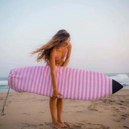 Esportes aquáticos prancha longboard saco de proteção caso macio estiramento shortboard capa para prancha de prancha curtas funboard 6ft 7ft 8ft - Image 1