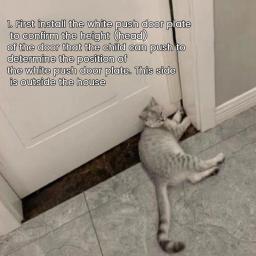Porta Automática Auxiliar para Animais de Estimação, Porta com Furo, Entrada para Gato e Cão, 1 PC - Image 3