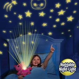 Bebê boneca lâmpada de projeção estrela luzes da noite brinquedo unicórnio lâmpada de projeção crianças animais céu estrelado dormir lâmpada brinquedo pelúcia - Image 1
