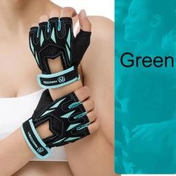 2025 luvas de ginástica para homens mulheres levantamento de peso meio dedo respirável anti deslizamento treinamento fitness luvas de treino - Image 3