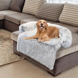 Sofá-cama lavável para animais de estimação, ninho de cachorro quente, tapete protetor de móveis, cobertor de gato, cães grandes - Image 2