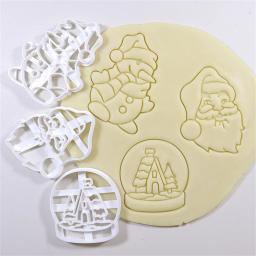 Cortador de biscoitos de natal, homem de gengibre, fondant, molde de gravação de biscoitos, faça você mesmo, molde de plástico para pastelaria, ferramentas de cozinha - Image 4