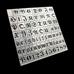 Número Letter Spraying Template, Stencil para ferramenta de pintura modelo, DIY Hobby, Alexander Modelos AJ0025, AJ0026, AJ0045, AJ0046, AJ0047, AFV - Image 6
