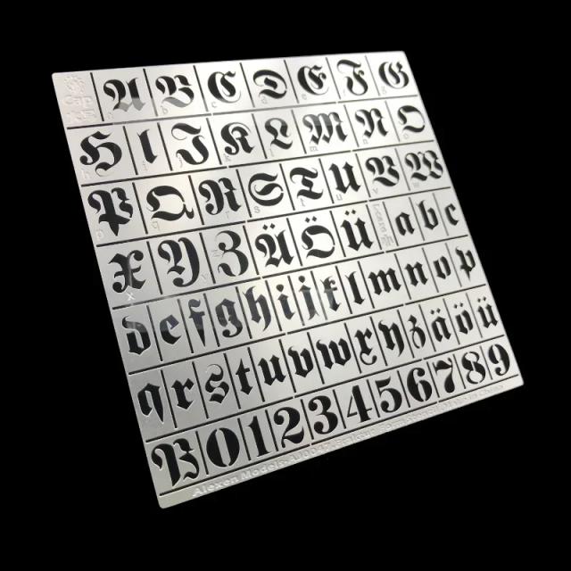 Template de Spraying de Números - Estêncil para Pintura DIY, Modelos Alexander AJ0025, AJ0026, AJ0045, AJ0046, AJ0047, AFV