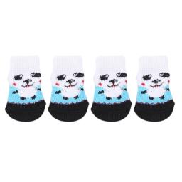 Criativo animal de estimação suprimentos cão de estimação filhote de cachorro gato sapatos chinelos antiderrapante meias pet bonito interior para pequenos cães gatos botas de neve meias - Image 6