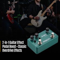 MOSKYaudio AMP TURBO BOOST OVERDRIVE Pedal De Guitarra Efeito Acessórios Metal Shell Instrumentos Musicais Pedal Com Limpo Booster - Image 2