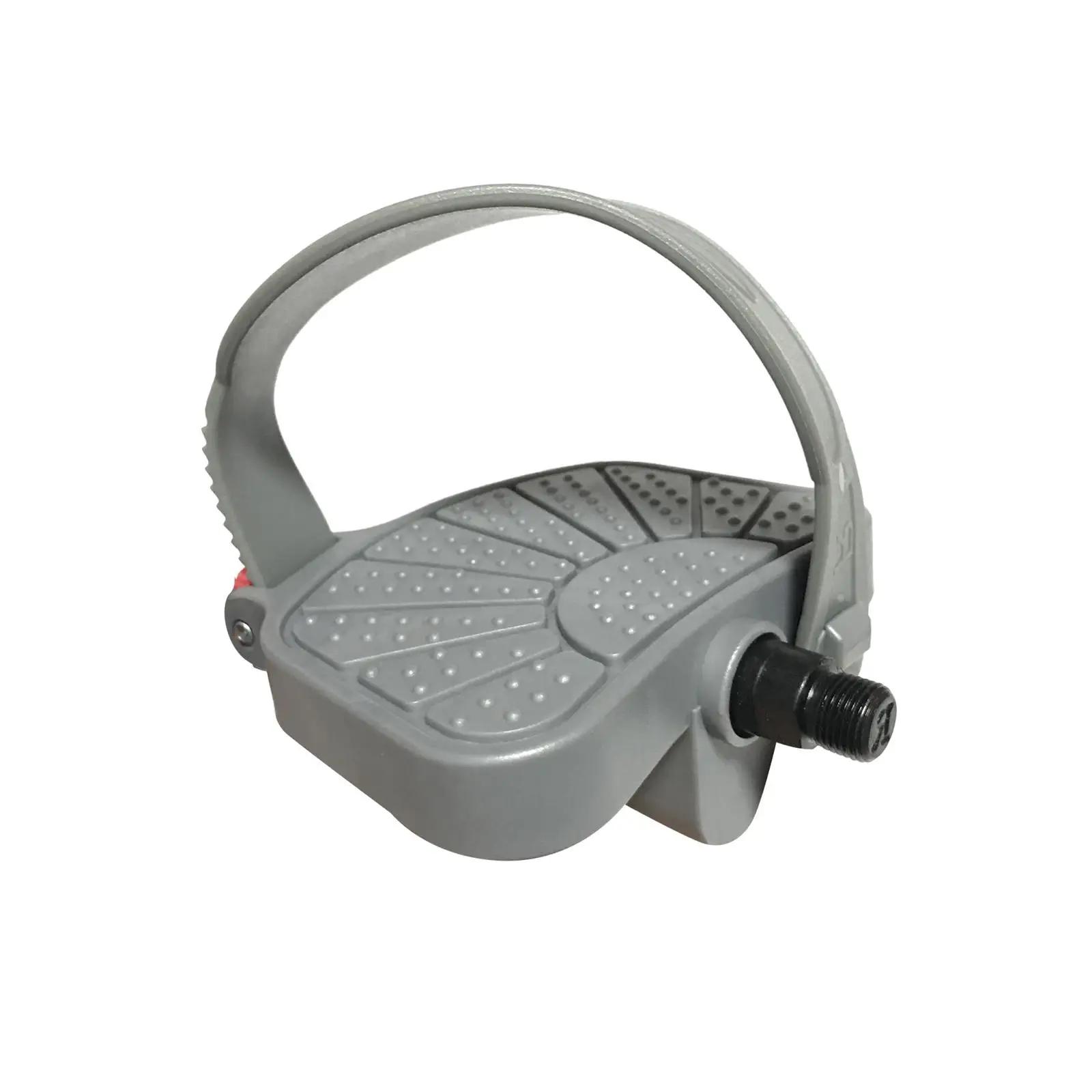 Pedal da bicicleta do exercício com correia ajustável, 9/16inch, acessórios antiderrapantes, resistentes, para a bicicleta do girador - Image 1