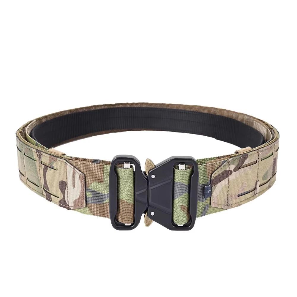 Sinairsoft-cinto tático para homens, liberação rápida, fivela de metal, molle laser, acessórios de vestuário de caça, 2 polegadas - Image 1