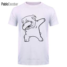 Aplicação de buldogue inglês, camisetas divertidas para homens e adultos, roupas, camisetas de algodão com gola redonda para cachorro - Image 1