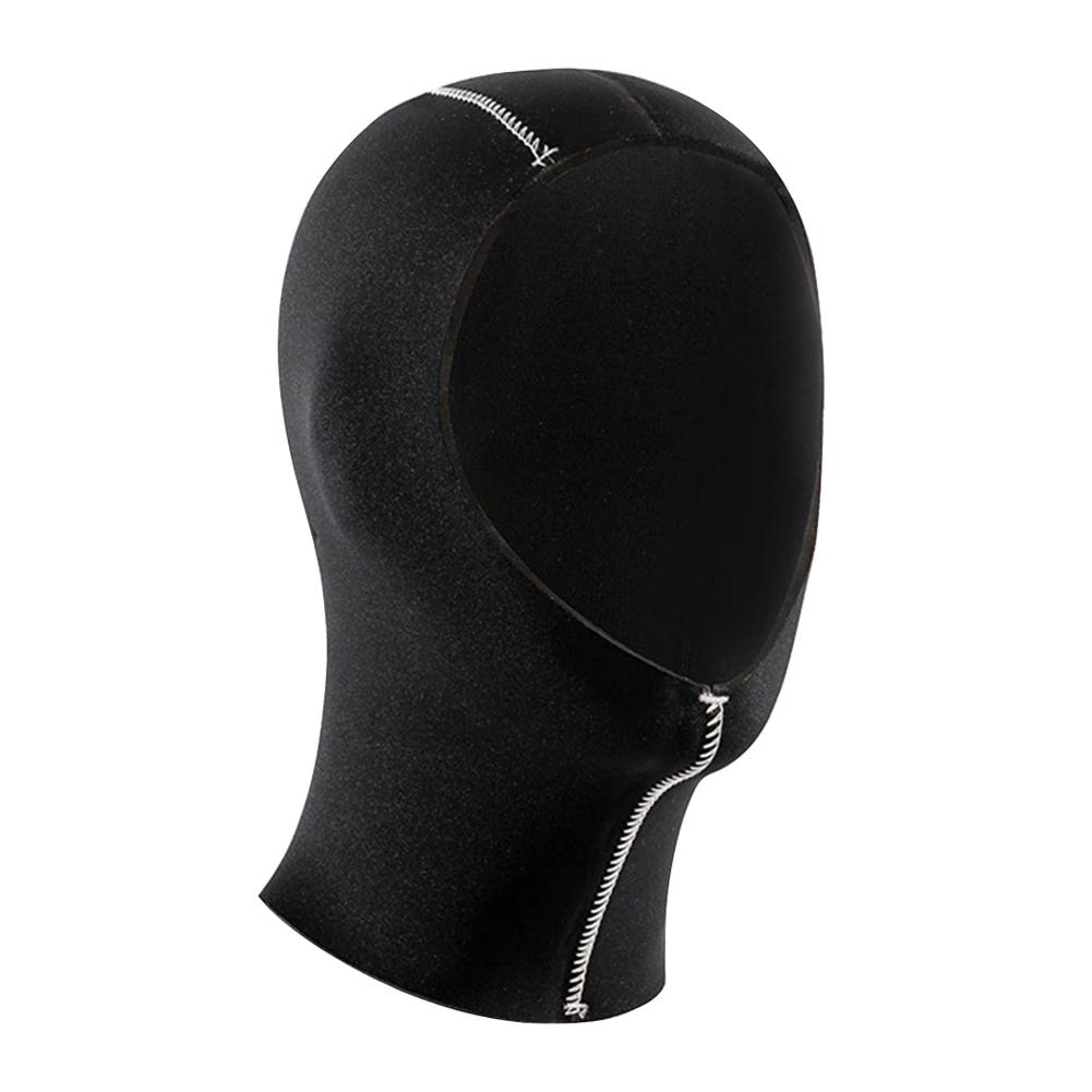 3/5mm unissex touca de natação neoprene mergulho capuz com ombro equipamento de mergulho chapéu boné inverno nadar quente wetsuit - Image 1